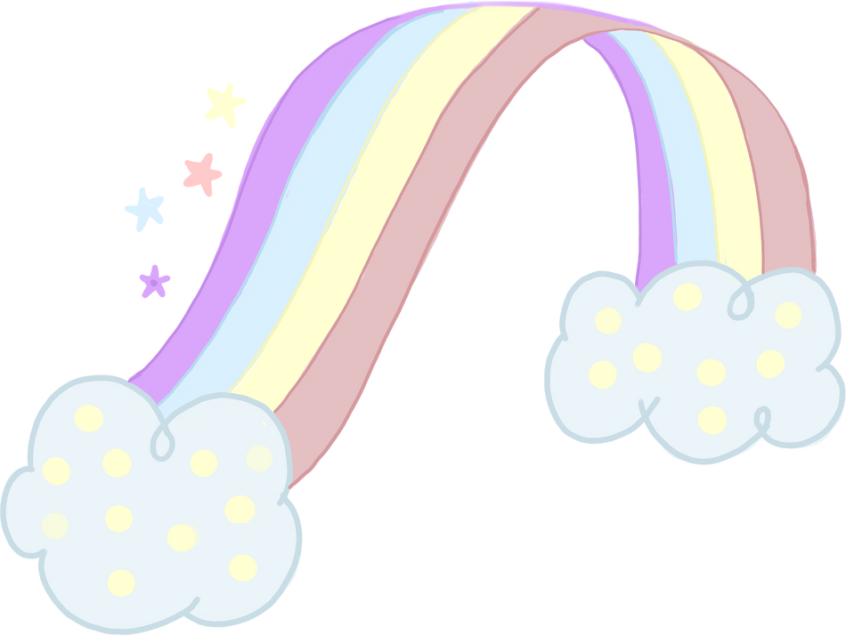 Cute Rainbow Illustration  