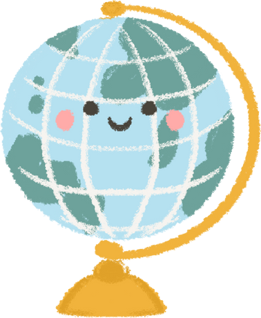 cute Globe Illustration